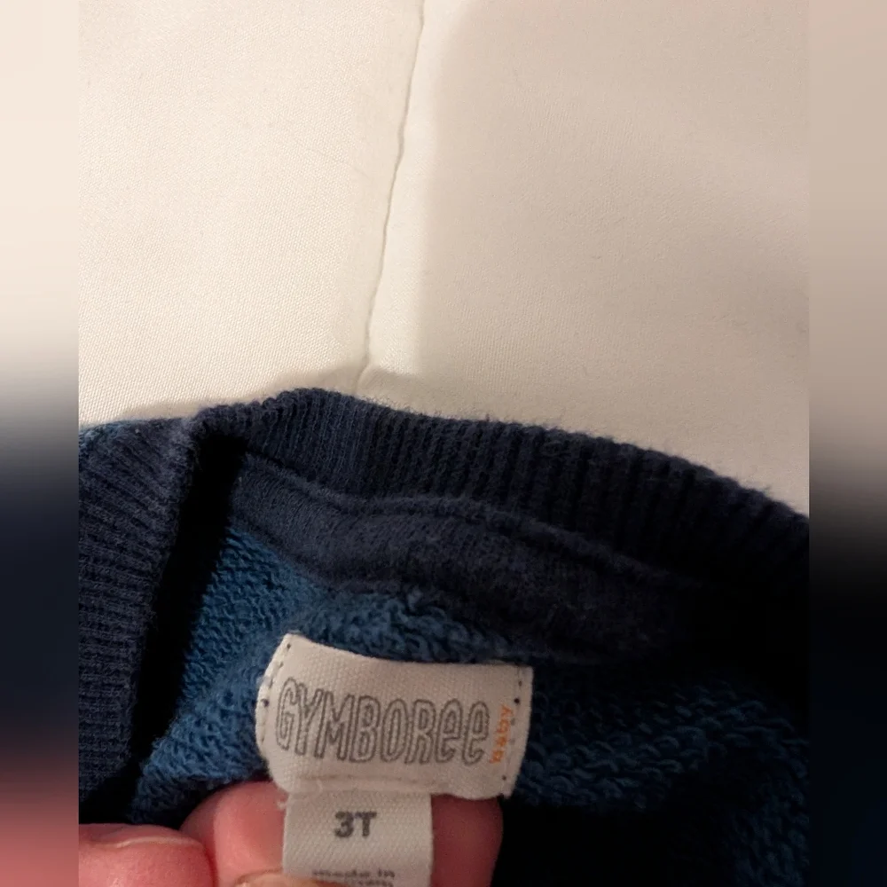 Gymboree Navy Motorcycle Graphic Sweatshirt Size 3t Soft Cotton